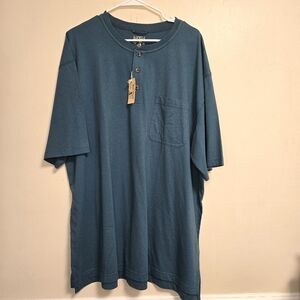 Red Head Brand Co Mens Blue Cotton Short Sleeve Casual Tshirt Size 2XL